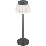 GLOBO Lighting - Tischleuchte Nachttischleuchte Tischlampe LED Touchdimmer Kristalle klar h 38 cm