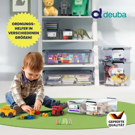 DEUBA Aufbewahrungsbox transparent 4er-Set 20x15x12cm 2L