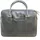 Buckle & Seam Everett Aktentasche Leder 38 cm Laptopfach grau