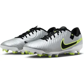 Nike Legend 10 Academy Herren Metallic Silver/Black-Volt 44,5