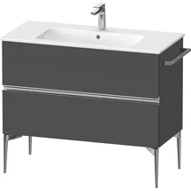Duravit Sivida Waschtischunterbau, 2 Schubkästen, Griffleiste chrom, 1010x477x591mm, zu ME by Starck, SV4645010490000,
