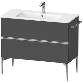 Duravit Sivida Waschtischunterbau, 2 Schubkästen, Griffleiste chrom, 1010x477x591mm, zu ME by Starck, SV4645010490000,
