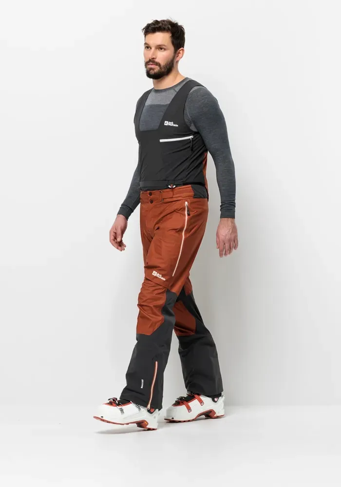 Skihose JACK WOLFSKIN "ALPSPITZE AIR PANTS M", Herren, Gr. XXL (58), Normalgrößen, rosa (carmine), 1. OBERSTOFF OBERSTOFF 100% POLYAMID ABSEITE 100% POLYAMID, 2. OBERSTOFF 88% POLYAMID, 12% ELASTHAN 3. OBERSTOFF 75% POLYAMID, 25% ELASTHAN FUTTER 75% POLYAMID, 25% ELASTHAN, Hosen Skihose