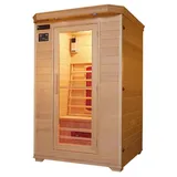 DEKO VERTRIEB BAYERN Infrarotkabine Luxus LED Infrarotsauna Infrarotkabine-Wärmekabine 120x105x190cm Sauna