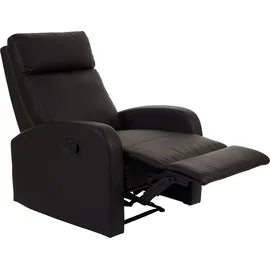 MCW Fernsehsessel MCW-A54 Premium, Relaxsessel Schaukelstuhl Wippfunktion, drehbar ~ Kunstleder schwarz