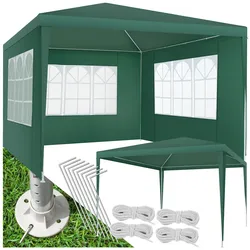 tectake® Pavillon, 3 x 3 m, im Stecksystem, mit UV-Schutz, wasserdicht