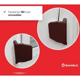 BAUHELD BAUHELD® Rollladen Gurtwickler Aufputz 23mm Maxi mit Einfädelautomatik Braun