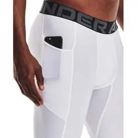 Under Armour Heatgear Compression Long Baselayer-shorts - White / Black - M