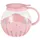 Jocca Popcornbehälter aus Glas für Mikrowelle, 2,2 l, mit Silikongitter, spülmaschinenfest, Rosa (Rosa)