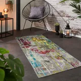 Teppich ANDIAMO "Platana", bunt (multi), B:80cm H:3mm L:165cm, Obermaterial: 78% Polypropylen, 22% Polyester, Teppiche, Teppich, modernes Design, In- und Outdoor geeignet, Balkon, Terrasse