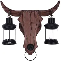 TiBU Wandleuchte Innen aus Holz Vintage Wandlampe Retro Wohnzimmer