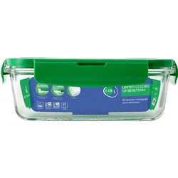 Benetton - Hermetisch rechteckig 1180ml Borosilikat