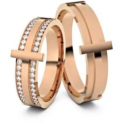 Trauringe KR001 333er Rotgold - 1666