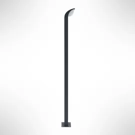 LUCANDE Wegeleuchte Aluminium 100 cm 1er Set schwarz