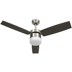 vidaXL Deckenventilator mit Licht und Fernbedienung 108 cm Dunkelbraun