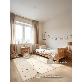 HANSE HOME Funny Dots Kinderteppich 160 x 235 cm Creme/Multifarben