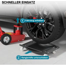 Wiltec Wagenheber Stahl 900 kg mehrfarbig
