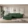 altdecor Ecksofa Cord mit Schlaffunktion 2-Sitzer Grün