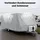 Wiltec Wohnwagen Schutzhülle 520 x 225 x 220 cm Grau