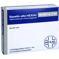 EPOETIN alfa HEXAL 40.000 I.E./1,0ml Inj.L.F.Sp. 6 St