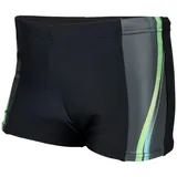 Aquarti Badehose Jungen Schwimmhose Schwarz/Grün 164