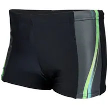 Aquarti Badehose Jungen Schwimmhose Schwarz/Grün 164