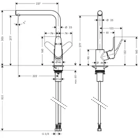 Hansgrohe Focus M41 280 1jet chrom 31817000