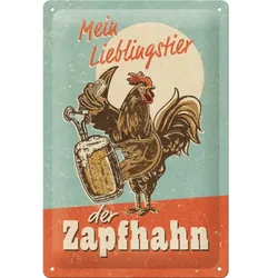 Blechschild Lieblingstier Zapfhahn