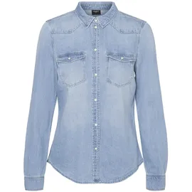 Vero Moda VMMARIA LS Denim Slim Shirt Mix New Blau XS