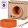 HB-Digital CAT7 Verlegekabel Simplex Netzwerkkabel max. 1000 MHz S/FTP AWG23 LSZH orange