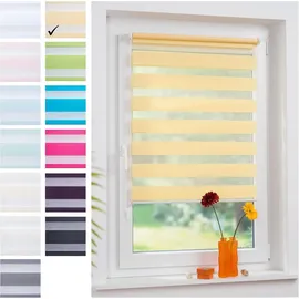 LIEDECO Doppelrollo 45 x 160 cm gelb