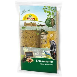 JR Farm Peanut Bar Erdnussbutter 2er-Pack 700g Wildvogelfutter zum Nachfüllen Nüsse & Holunder