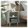 vidaXL Nachtschrank mit Massivholz-Beinen 40 x 30 x 50 cm Betongrau