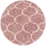 Ayyildiz Teppiche Hochflor-Teppich »SALSA 3201«, rund, 50 mm Höhe, rosa