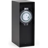 Wiltec Gartensteckdose 2-fach Schwarz 2 St.