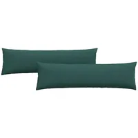 VidaXL Sofakissen 2 Stück Dunkelgrün 145 x 40 cm