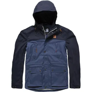 Vintage Industries Leap Jas, blauw, L Voorman