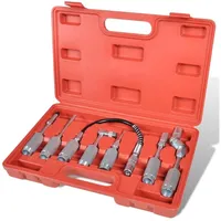 vidaXL Adapter Fettpressen 7 tlg. Set Panzerschlauch