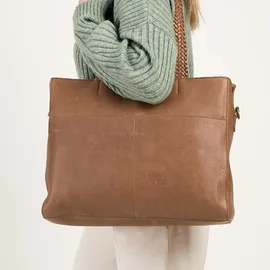 Cowboysbag Bushton Henkeltasche Leder Brown