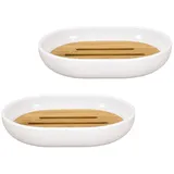 KLEINE WOLKE Badaccessoire-Set Seifenschale Weiß