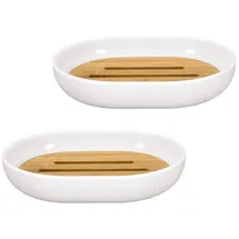 KLEINE WOLKE Badaccessoire-Set Seifenschale Weiß