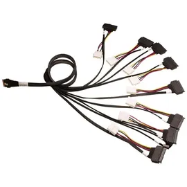 Broadcom - Internes SAS-Kabel - Slim SAS (SFF-8654) (M) zu U.2 (SFF-8639) - 1 m