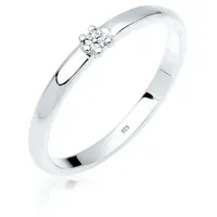 Elli DIAMONDS Verlobungsring Verlobungsring Diamant 0.03 ct. 925er Silber silberfarben 54 mm