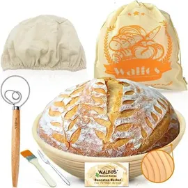 Gärkorb Brotbacken-Set 23cm Rundes Banneton Sauerteigkorb Proofing