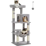 Pawz Road Katzenturm Kratzbaum 116 cm grau