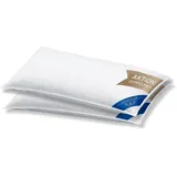 Excellent »Venedig«, Füllung: weiße neue Federn und Daunen, Klasse I, 85% Federn / 15% Daunen, Bezug: 100% Baumwolle, (Spar-Set, 2 St., 2 Kopfkissen, Kopfkissen 40x40, 40x80, 80x80, allergiker geeignet (Hausstaub)