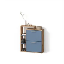 livinity® Ortello 80 x 90 x 24,2 cm 2 Schubladen / blau