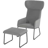 Hartman Chris Loungesessel mit Loungehocker Aluminium