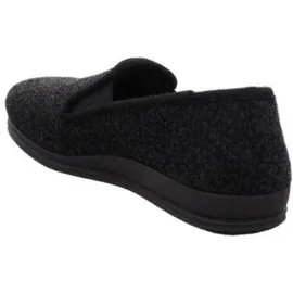 ROHDE Herren Hausschuh Slipper geschlossen Weite G 1/2 Lillestrom 2603, Größe:47 EU, Farbe:Schwarz - 47