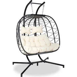 Endorphin Endorphin, Hängesessel Twin mit Gestell & weichem Kissen für 2 Personen (200 kg)